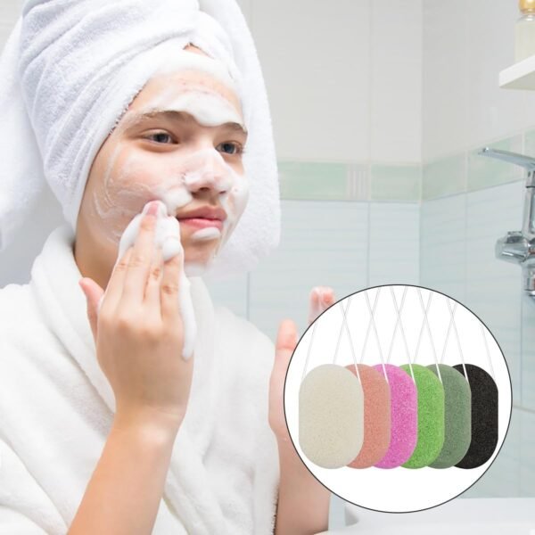 6 pcs Konjac Sponge, DaKuan Facial Sponges, Polychrome Face Sponges for Cleansing, Natural, Colorful, Gentle Exfoliation for Radiant Skin - Image 8