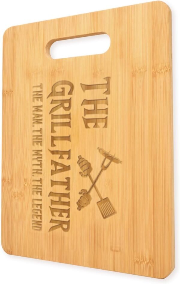 Gifts for Dad Bamboo Cutting Board- Dad Birthday Gift Christmas Gifts for Dad from Daughter Son- Grilling Gifts for Men Best Dad Ever Gifts
