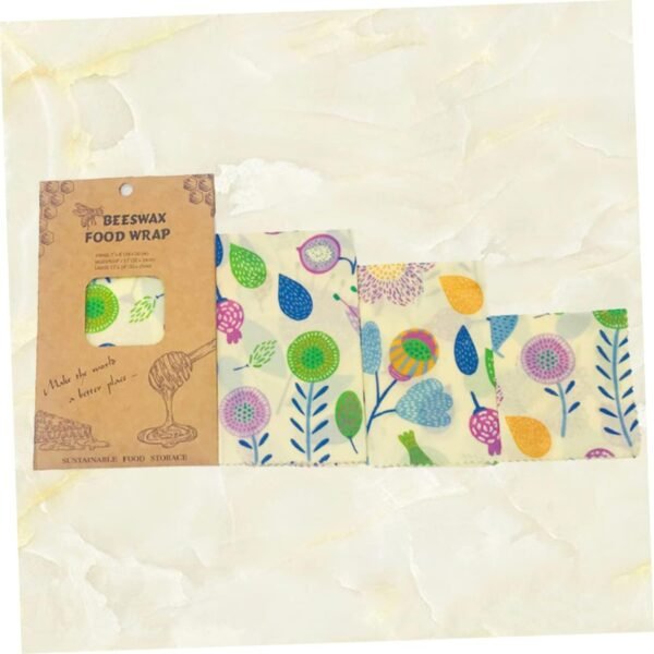 Amosfun 9 Pcs Beeswax Wrap Reusable Sandwich Bags Food Wrapper Beeswax Sandwich Wrap Beeswax Food Wraps Reusable Food Wraps Food Storage Wrap Beewax Food Wraps Household - Image 5