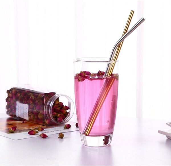 Reusable Stainless Steel Drinking Straws, 20 Pcs 4 Size - 6.3'' 7.1'' 8.5'' 10.5'', Long Short Smoothie Drinking Straight Straws With 2 Brushes and Carry bag, Fit for 20/30 oz Tumblers - Image 7
