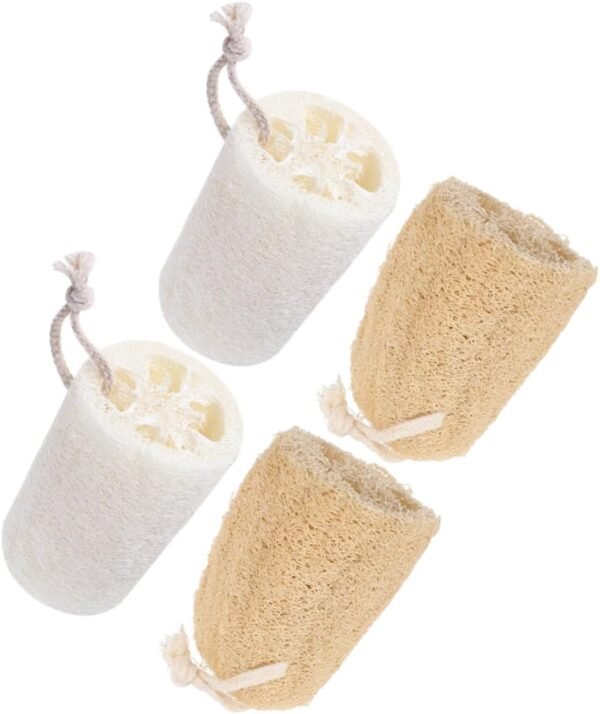 4pcs Loofah Cleaning Brush Body Shower Loofah Shower Loofah Sponge Loofah Body Scrubber Cleaning Sponge Bath Loofah Sponge Body Scrubber Exfoliator Dish Washing Sponge Sponges