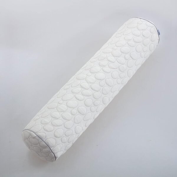 Kingnex Zipper Adjustable Under Knees Bolster Roll Pillow to Relief Lower Back Pain or Between Legs for Side Sleepers Shredded Latex Cyliner with Organic Cotton Cover 24x8 - Image 3