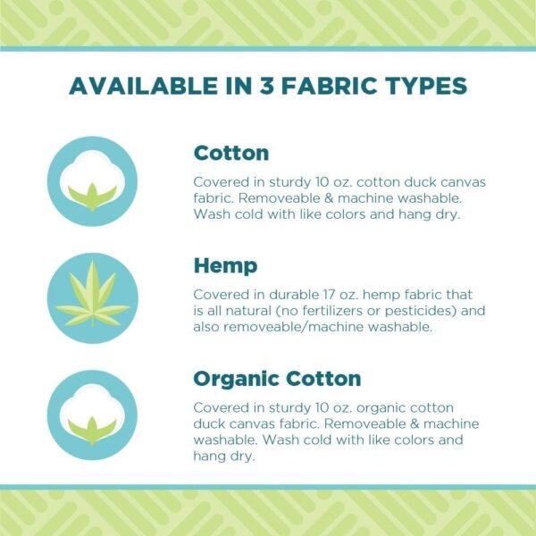 Bean's ZAFU - Meditation Floor Cushion - Oval Natural Cotton Zen Yoga Pillow - Tibetan Style for Mindful Kneeling Prayer Seat - Made in USA - US Organic Buckwheat Hulls - Comfort Calm Contemplate - Image 6