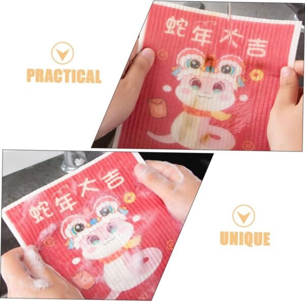 2pcs Super Absorbent Dish Cloths for Kitchen Cleaning Washing Dishes and Wiping Surfaces Multi-Purpose Cleaning Rags Dish Towels - Image 9