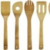 Oceanstar Bamboo Cooking Utensil Set, 12 Inch, Natural - Image 3