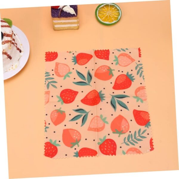3pcs Household Beewax Food Wraps Beeswax Preservation Cloth Soda Can Lids Vintage Mailbox Cotton Food Wraps Packing Paper Beewax Wraps Picture - Image 3