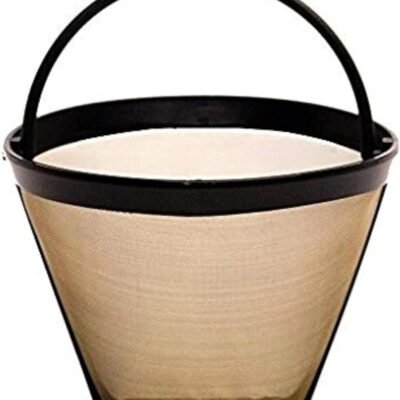 GoldTone Reusable 4 Cup No.2 Cone Coffee Filter No.2 Cone Permanent Coffee Filter - fits MOST Cuisinart, Krups, and other #2 Cone Coffee Makers (Plastic Coffee Filter)