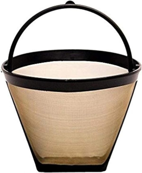 GoldTone Reusable 4 Cup No.2 Cone Coffee Filter No.2 Cone Permanent Coffee Filter - fits MOST Cuisinart, Krups, and other #2 Cone Coffee Makers (Plastic Coffee Filter)