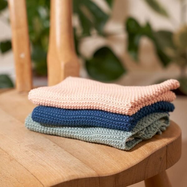 Wild & Stone | Organic Cotton Dish Cloth | Eco-Friendly Kitchen Cloth | Biodegradable & Compostable Cleaning Cloth | Moss Green - Image 4
