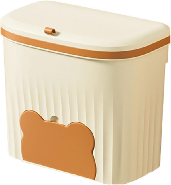Under Kitchen Counter Bin Hanging Trash Can with Lid for Home Composting and Waste Management