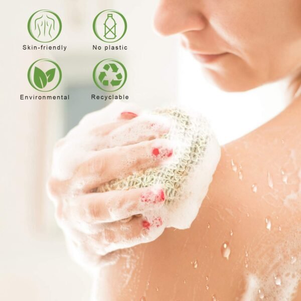 Soap Bag, 5 Pack Natural Sisal Soap Saver, Zero Waste Plastic-Free Soap Net, Foaming and Drying The Soap, Massage, Peeling - Image 4