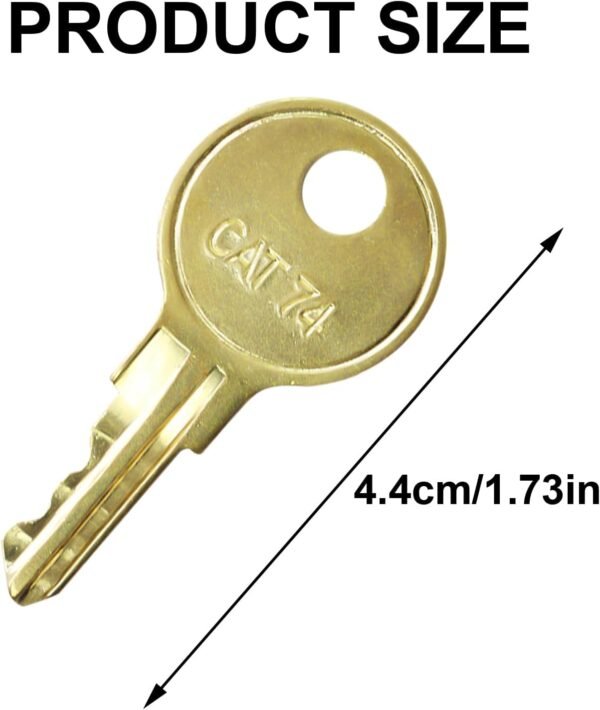 Toilet Paper Dispenser Keys 10-Pack 33043 CAT74 Toilet Paper Towel Dispenser Key Dispenser Keys Paper Towel Key Compatible with Janitor Bobrick Cat 74 Dispenser - Image 2