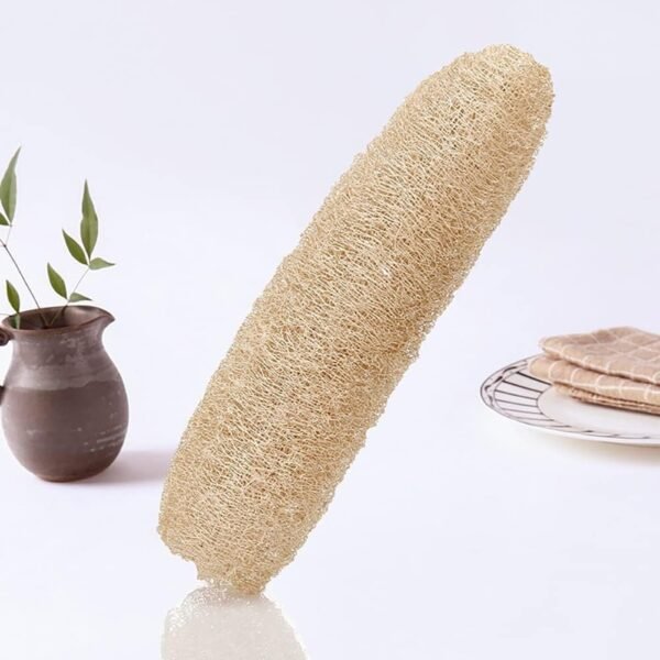 Natural Loofah Sponge Dish Washing Loofah Exfoliating Body Sponge Skin Scrubber Loofah Sponge Body Back Scrubber for SPA Beauty Bathing - Image 3