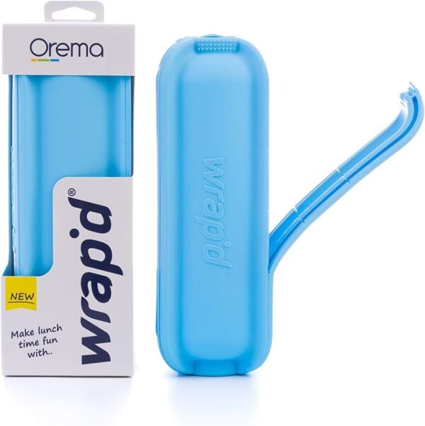 Blue Wrap'd Reusable Silicone Lunch Burrito Flatbread Wrap Holder Container Alternative to Beeswax Wraps Cling Wrap - Image 3