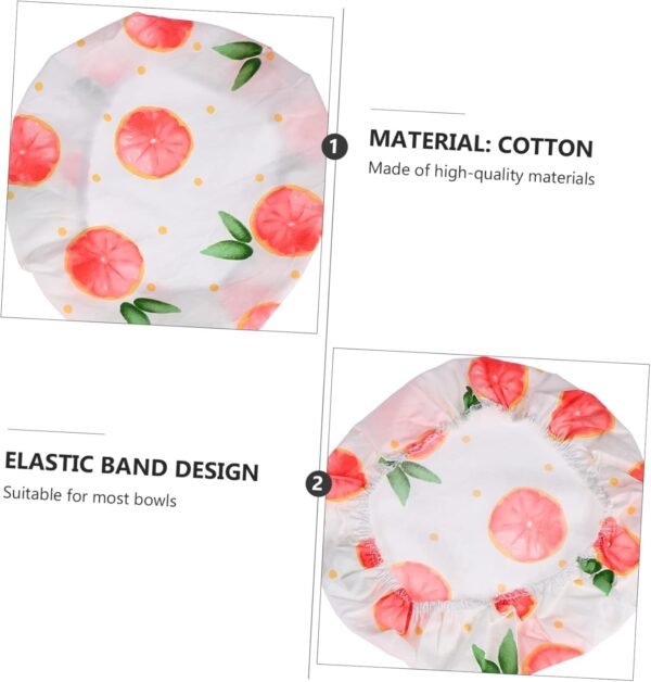 6 Pcs Food Dust Cover Plates Beeswax Wraps Food Wraps Reusable Dish Cloth Reusable Food Storage Covers Food Cover Tents Lids Foldable Tent Bowl Covers Fresh-keeping Cloth Cotton - Image 2
