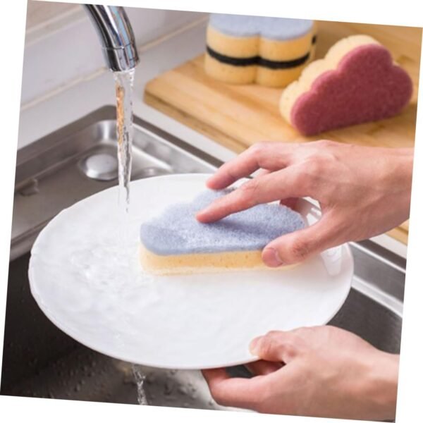 12pcs Dish Sponge Washing Sponge for Dishes Scouring Pads Non Scratch Dish Brush Natural Sponge Dad Mugs Sink Sponge Sponges Cleaning Sponge Kitchen Dish Washer Anti-Scratch - Image 4