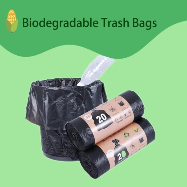 Biodegradable Camping Toilet Waste Bags & Trash Bags, 8 Gallon Compostable Porta Potty Liners for Outdoor, Hiking, and Travel, Leak-Proof and Odorless Design for 5 Gallon Buckets - Image 7