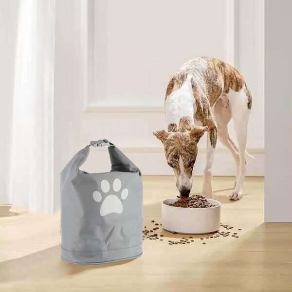 Travel Dog Food Container 10Lbs,Dog Food Travel Bag,Waterproof Dog Food Bag,Reusable Dog Travel Kibble Container,Roll Top Pet Food Bag,Dog Camping Essentials - Image 6