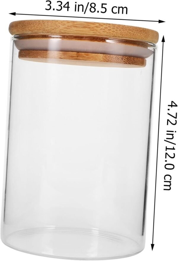 3pcs Airtight Reusable Coffee Beans Espresso Coffee Jar Food Storage Containers Jam Jars Machine Pouches Garbage Can Caramel Café En Grain Hatch Coffee Clean Storage Basket Wooden - Image 4