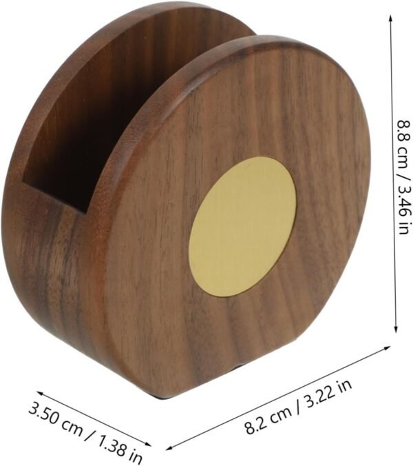 Coffee Filters Paper Container Coffee Filters Holder Machine Filter Paper Rack Wood Titanium Plate - Image 2