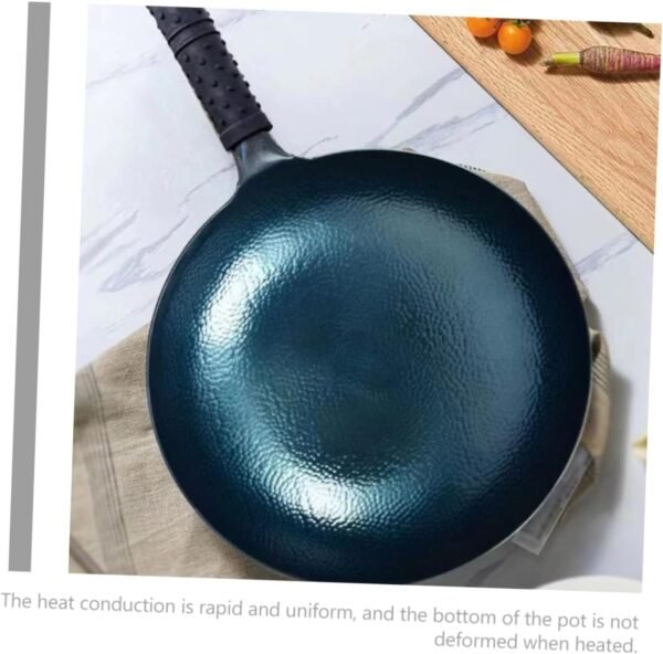 BESTOYARD Induction Stove Wok Frying Griddle Portable Cooker Basket Pot Rice Cooker Steel Wok Deep Wok Kitchen Hob Double Pan Stir Skillet Saute Splatter Cookware Barrymore Appliances Iron - Image 8