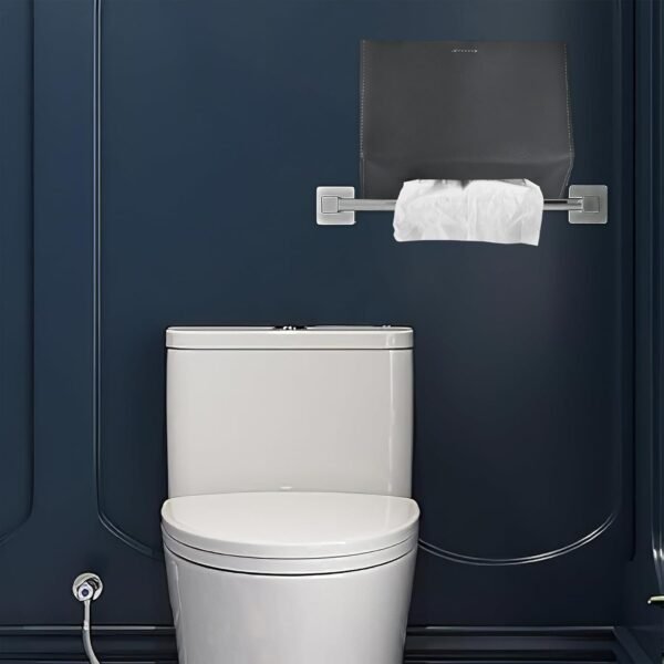 Leather Cover for Disposable Paper Hand Towel Box, Compatible with Kleenex Paper Hand Towel(1-Dark Grey) - Image 9