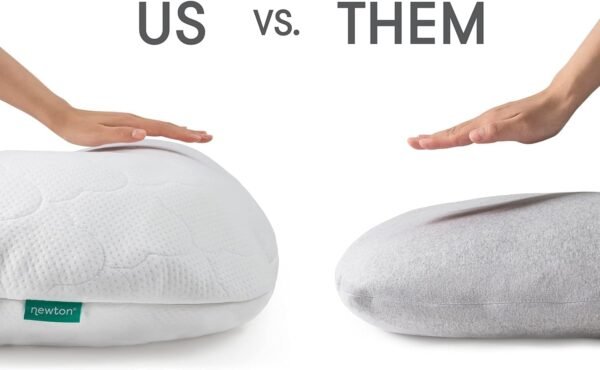 Newton Baby New and Improved Premium Pregnancy Maternity Pillow with Cotton Surface, 50% More Memory Foam and Fiber Clusters for Complete Support, U-Shaped with Removable Washable Cover - Image 4