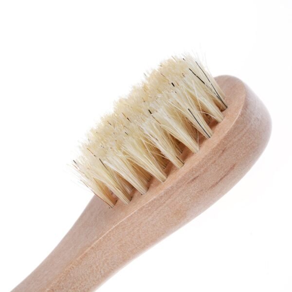 Face Cleansing Brush for Facial Exfoliation, Natural Bristles Brush For Dry Brushing - Set of 3 Pack Wooden Handle Skin Cleaning Scrubbers for Men and Women - Image 5