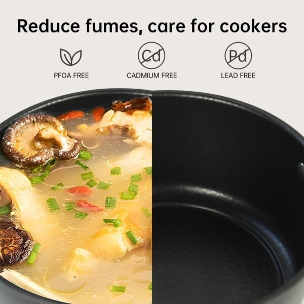 pots and Pans Set,15Pcs Pots and Pans Set Non Stick Iron Pots Stock Pot with Lids Dishwasher Kitchen Cookware Sets with 2 Sponges 5 Dishcloths Turner Spoon Tongs - Image 4