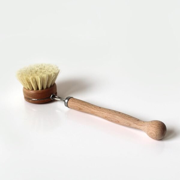 Murchison-Hume Compostable Dish Brush with Wooden Handle, Replaceable Scrubber Head, No Plastic Parts, All-Natural Materials Scrubbing Tool for Cleaning Pans, Pots, and Kitchen Sink, 8.3 inches - Image 4