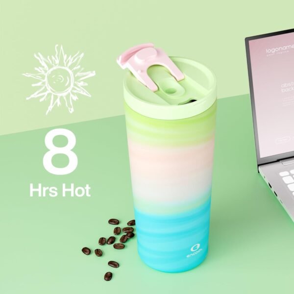 24 oz Insulated Tumbler with Lid and Straw, 100% Leakproof Travel Coffee Mug, Stainless Steel Coffee Tumbler, Keeps Cold for 24 Hours or Hot for 8 Hours, Car Cup Holder Friendly (Fairy) - Image 3