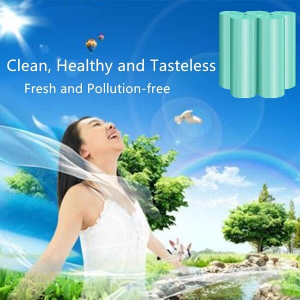 Compostable Trash Bag, 4 Gallon Biodegradable Garbage Bags Strong Rubbish Can Liners Unscented Wastebasket Bags for Kitchen Bathroom Home Office 100 Counts - Image 4