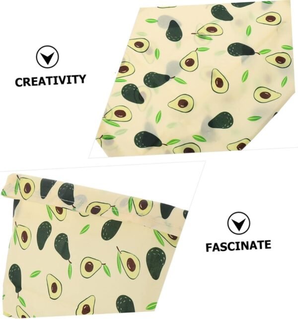 SOLUSTRE 2pcs Beeswax Reusable Storage Bag for Food New Home Essentials Reusable Food Kid Food Fruit Fresh Bag Food Storage Bag Wrapping Paper Child Cotton Cloth Washable - Image 8
