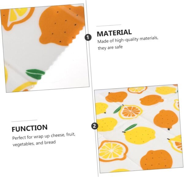 FOMIYES 3pcs Beeswax Paper Fresh-keeping Cloth Packing Cloth Beewax Wraps Beewax Food Wraps Reusable Wraps Reusable Beeswax Wraps Food Wraps Sustainable Wraps - Image 4