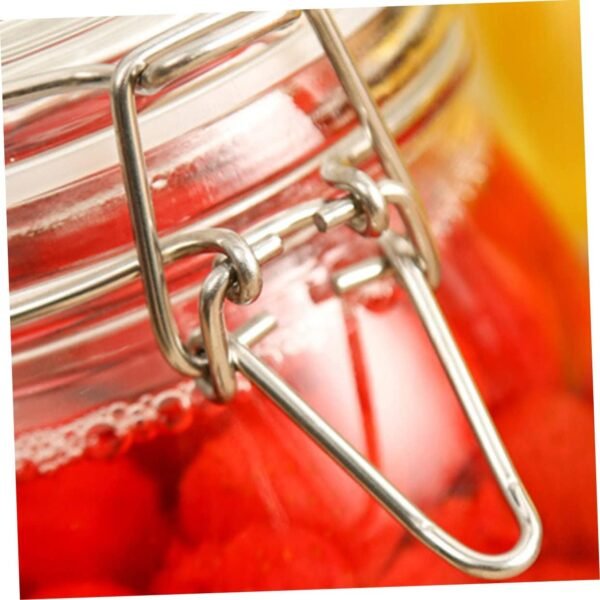 Square Glass Containers Lip Gloss Containers Kitchen Storage Jars Storage Jars Container Food Storage Container Coffee Bean Storage Can Clear Container Candy Containers Seal Pot - Image 9