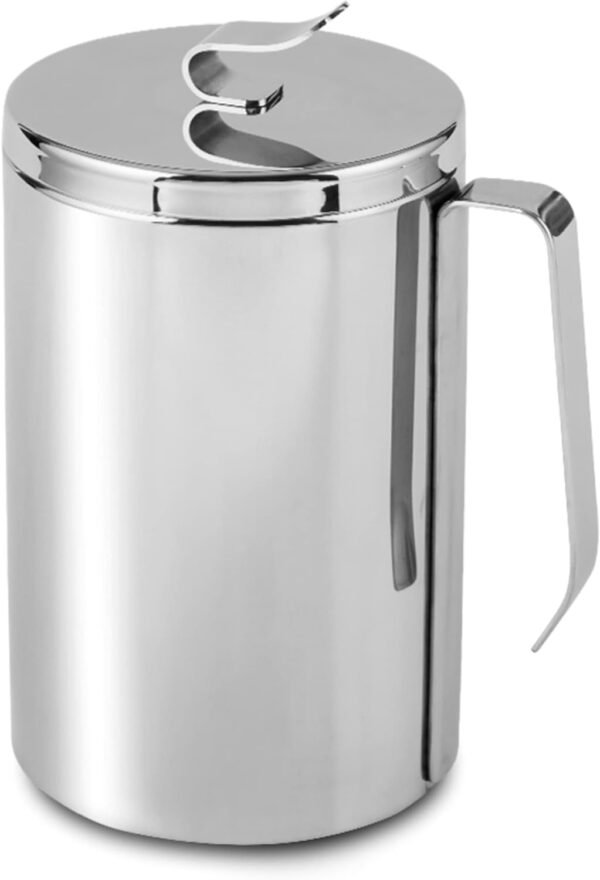 JOE&LEAH Kitchen Stainless Steel Compost Bin (0.52 Gallon) - Premium 304 Rust-Resistant Composter countertop bin with Metal lid Bucket Pail Indoor Outdoor Table Food Waste Scrap Mini Small Large Bag