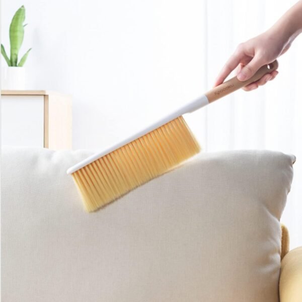 Hand Broom Cleaning Brushes- Soft Counter Duster Furniture Dusters Brush with Long Wooden Handle Household Dusting Tool (1 - Image 6