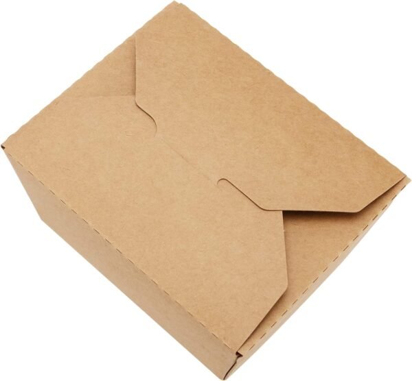 PINGEUI 60 Pack Kraft Food Containers, 30 oz Kraft Paper Brown Take Out Lunch Meal Food Packaging Boxes Leak and Grease Resistant to Go Containers for Catering Restaurant Picnic Party - Image 5