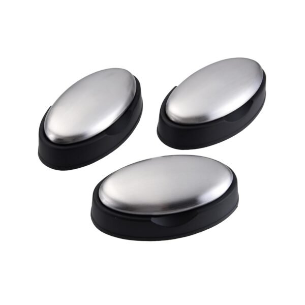 3 Packs Stainless Steel Bar Soap, Metal Soap Bar Odor Remover Rub Away Smell like Fish Garlic Onion Smell from Hand