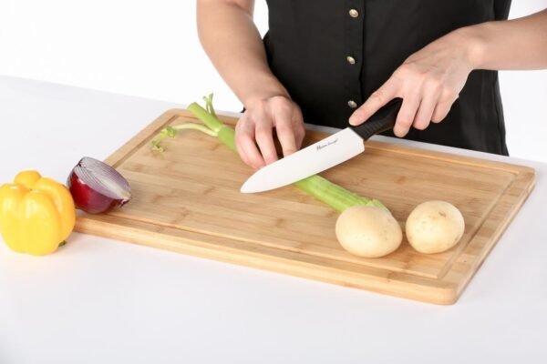 Heim Concept Organic Bamboo Cutting Boards for Kitchen Extra Large Chopping Board with Juicy Groove Perfect for Meat, Vegetables, Fruits, Cheese (18x12x3/4) - Image 7