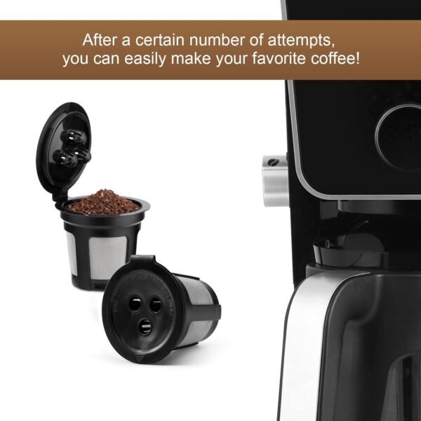 Reusable Coffee Pods for Ninja Dual Brew Coffee Maker, 3 Pack Reusable K Cups Coffee Filter for Ninja DualBrew Pro CFP301 CFP307 Coffee Maker - Image 6