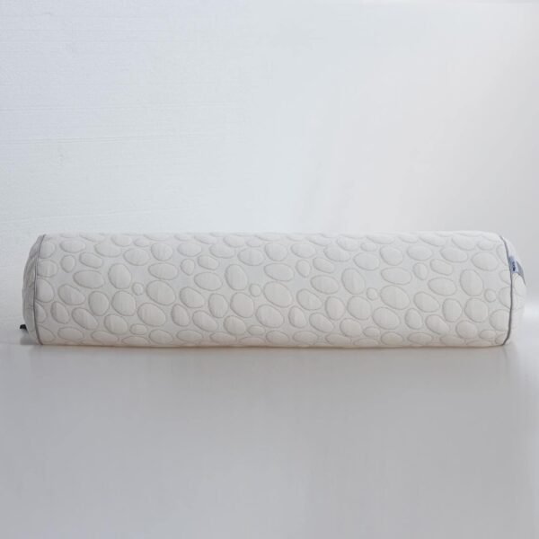Kingnex Zipper Adjustable Under Knees Bolster Roll Pillow to Relief Lower Back Pain or Between Legs for Side Sleepers Shredded Latex Cyliner with Organic Cotton Cover 24x8 - Image 2