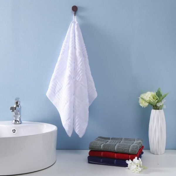 Anyi 100% Cotton Kitchen Towels, Absorbent Dish Towels with Hanging Loop, Soft Kitchen Hand Towels for Washing Drying Dishes(16x26, Set of 3, Navy) - Image 6