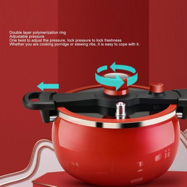 Fine Iron Pressure Cooker, Efficient Fast Cooking, Multifunctional Design, Scientific, 7 Liters Capacity, Suitable for Induction, Gas Stove, Electric Stove, Ceramic Stove - Image 3