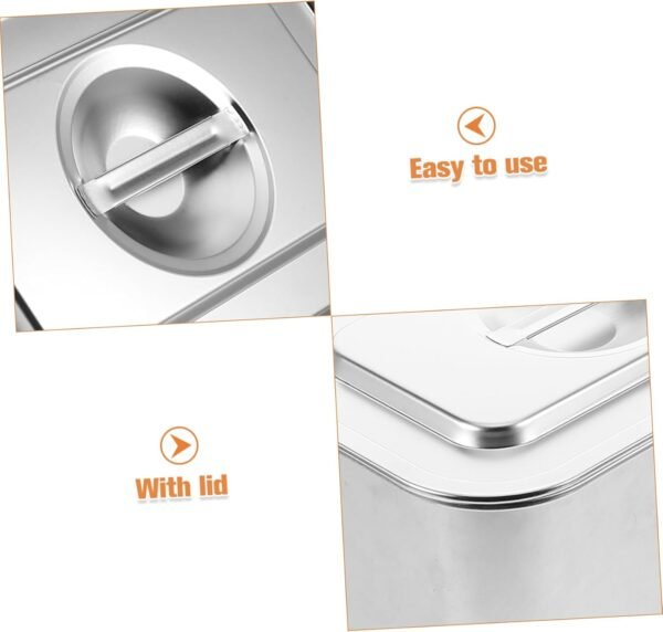 Compost Bin for Kitchen Countertop Stainless Steel Food Waste Bucket Small Trash Can with Lid Food Waste Bin for Kitchen Compost - Image 9