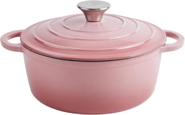 3 Quart Enameled Cast Iron Dutch Oven Pot with Lid, Oven Safe up to 550° F & Dishwasher Safe, Sturdy Dutch Oven Cookware - Image 2