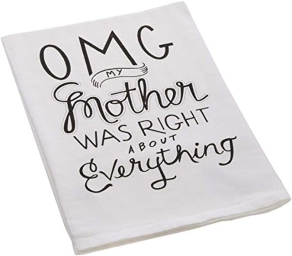 Primitives by Kathy Boho Cotton Kitchen Towel Set with Funny Sayings - Ideal Housewarming Gift, Fall Kitchen Decor and Home Kitchen, 28" x 28"