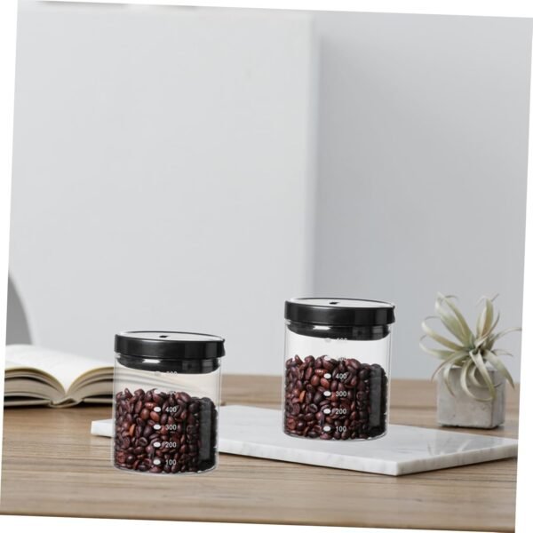 Food Storage Jar Housewarming Clear Food Jar Candy Jar Food Container Food Storage Canisters Housewarming Wide Mouth Mason Jars Party Grains Holder Food Jars Glass - Image 3