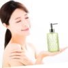 Glass Bottle Lotion Pump Bottle Hand Soap Container Lotion Travel Container Body Wash Dispenser Travel Cosmetic Containers Shower Gel Dispenser Shampoo Lotion Dispensers Green - Image 2