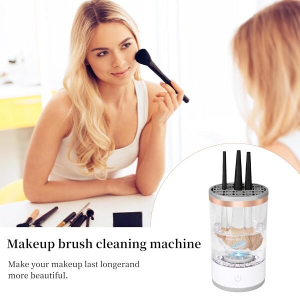 Multi-Functional Electric Makeup Brush Cleaner - Automatic, Energy Saving Makeup Brush Cleaner: Convenient and efficient Makeup Brush Cleaning Solution - Image 7